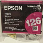 New Sealed Genuine Epson 126 Cyan   Magenta Only High Quality Ink Cartridges Usa