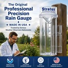 Stratus Professional Weather Rain Gauge With 0 01 Inch Accuracy