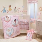  lamcr  Disney Princesses Nursery Baby Crib Bedding Set  Pink  3 Count