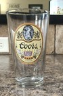 Lot Of 3 - Vintage Coors Pint Beer Bar Glasses - Rare