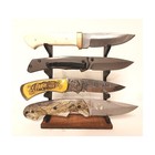 Knife Display Stand For 4 Larger Knives Gift Sportsman Hunter Collector Set Of 4