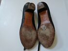 Black Capezio Junior Footlight Leather Character Dance Shoes Girls 4 5 M 