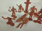 Vintage Marx Fort Apache Defenders Indian Totem Pole Lot Butterscotch 