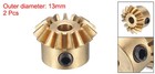 2pcs Bevel Gear Tapered Bevel Pinion Gear 0 8 Module 15t 3mm Hole