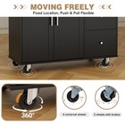 Shintenchi Kitchen Island Cart Storagerolling Kitchen Island Side Table On