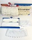 Mixed Lot Of Sewing Lace   Trim Various Lengths  Colors  And Styles