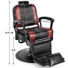 Black red Vintage Recline All Purpose Hydraulic Barber Chair Salon Beautystyling
