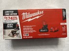 New Genuine Milwaukee 48-59-2450b M12 Lithium Ion High Output Starter Kit  nib 