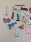 Vintage Lot Of 25 Cracker Jack Toy Charms Miniature Gumball Prizes Plastic