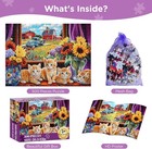 Cute Farm Kittens   Blue Truck Jigsaw Puzzle 500 Piece For Adults   Seniors