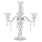 Elegant 5-head Crystal Glass Candle Holder For Beautiful Table Decor
