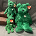 Erin The Irish Ty Beanie Buddy  Beanie Baby    Teenie Set Shamrock Bear  W tags