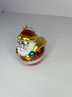 Vintage Santa Claus Christmas Tree Ornament Glass Fg Metallic Colors