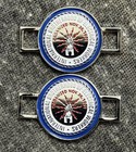 Ibew Boot Charms Lace Tag Shoe Lace Charms Blue Silver Trim Red Bolts