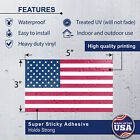 American Flag Stickers 3 X 5 Inches Usa Us Flag Stickers Decals For Car   Truck