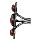 Vintage Native American Navajo Sterling Silver Red Coral Ring Size 7 5
