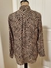 Apt  9 Women s Size S Leopard Print Long Sleeve Relaxed Fit Blouse
