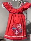 Nannette Girls 2pc Butterfly Flutter Top   Shorts Set  Sz 24 Mths  a82 