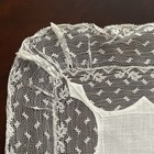 Delicate Vtg Antique Linen Lace Wedding Heirloom Handkerchief Hankie