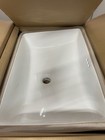 Signature Hardware Shu2114wh Myers 23  White Undermount Bathroom Sink - White