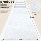 White Aisle Runner For Wedding Ceremony Velvet Aisle Runner Rug 5x20ft Carpet   