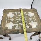 Vtg Florentine Nesting Tables Century Gold Hollywood Regency Italy 16 5 x 12  Lg