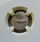 Roman Imperatorial Marc Antony Denarius Ngc Xf Ancient Silver Coin