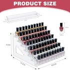 7-tier Acrylic Nail Polish Organizer - Holds 56-112 Bottles  Multi-purpose Rack