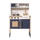 Play Kitchen  Wooden Kids Kitchen Playset With Sounds   Lights  Pretend Play