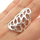 Hagit Gorali 925 Sterling Silver Vintage Israel Modernist Ring Size 9 25