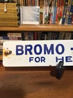Antique Bromo Seltzer Porcelain Advertising Sign Good Condition Very Rare Piece