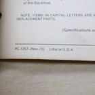 John Deere 9305 Backhoe Loader Parts Manual Book Catalog List Tractor 1972 Spare