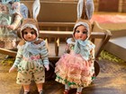 Antique Doll Set With Wooden Carriage