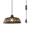 Plug In Pendant Light Industrial Hanging Light With Plug In Cord On off Switch