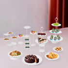 Black Cake Stand Round Dessert Display Metal Cupcake Stand Fruit Snack Stand