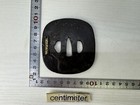 Y9103 Tsuba Iron Sword Guard Bamboo Inlay Japan Antique Katana Koshirae Edo