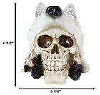 Indian Koitsenko Warrior Chief Lone Wolf Skull Statue Gothic Figurine