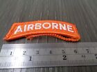 Us Army Airborne Tab Orange   White Usstratcom Patch M e