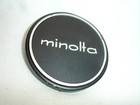 Genuine Minolta Metal 54mm Push On Front Lens Cap For 52mm Front