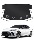 Windshield Cover For Ice And Snow   600d Upgraded Heavy Duty Oxford 67   x48   