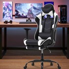 Pc Gaming Chair Racing Office Chair Ergonomic Desk Chair Massage Pu Leather R   