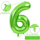 40 Inch Large Green Numbers Balloons 0-9  Number 6 Digital 6 Helium Foil Myla   