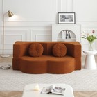 2-in-1 Folding Sofa Bed With Pillow  Twin Sleeper Sofa  Floor   Futon Loveseat
