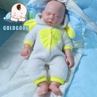17 5  Huggable Reborn Doll Silicone  Sleeping Newborn Girl Baby  Artisan Made