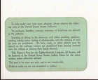 1962 United States Senate Chamber Visitor Pass Signed By Jack Miller Iowa