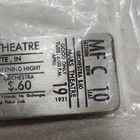 Vtg Broadway Mars Theatre Ticket Opening Night 4 19 1921 Solid Pewter Keychain 