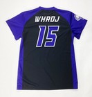 Rawlings Shrewsbury Vortex V-neck Softball Jersey Women s L Black Purple Whrdj