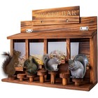 Wooden Squirrel Feeder Picnic Table For Outside  Easy Hang Yard Decor