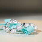 Diamond-cut Treated Diamond-like Stone Tennis Bracelet S925 Silver