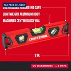 Craftsman Torpedo Level  9 Inch  With Shock Absorbing End Caps  cmht82390 